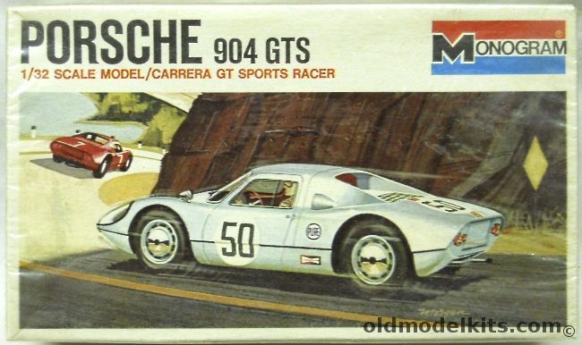 Monogram 1/32 Porsche 904 GTS / Carerra GT Sports Car, 6712-0105 plastic model kit